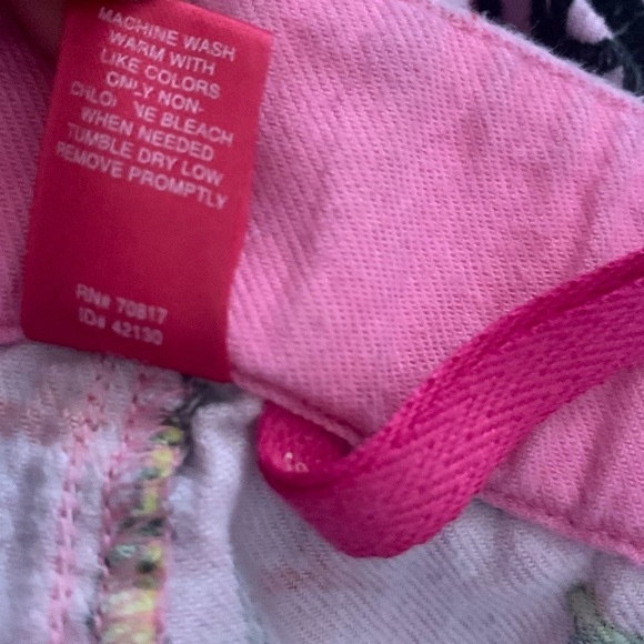 Y2K PINK Victorias Secret Flannel Rock & Roll Bikercore Theme PJ Pants sz M VTG - Picture 8 of 8